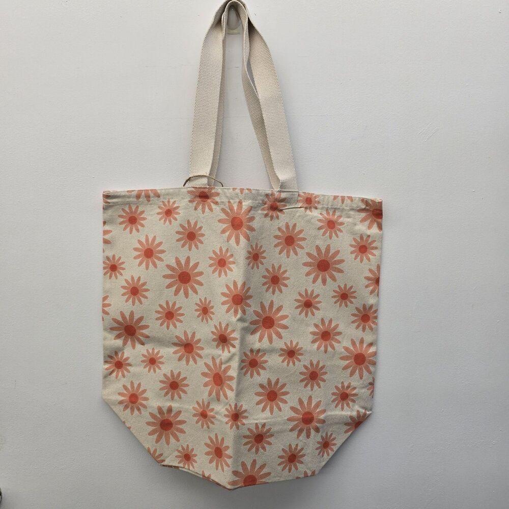 NWT BOHO LIVING ECO & Reusable Tote Bag 💯 Cotton X-Large 20” x 19” x 8.5”